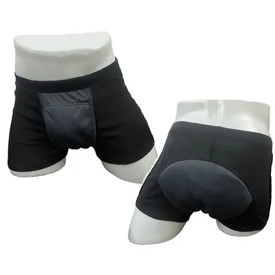Men's Washable Incontinence Underwear Adults Patient Reusable Breathable Boxer • $18.98