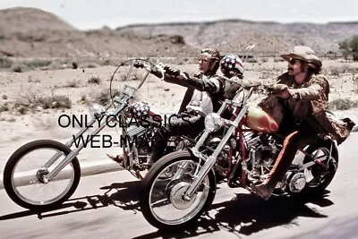 Easy Rider Harley Davidson Chopper 8x12 Photo Cool Guy Dennis Hopper Peter Fonda • $14.41