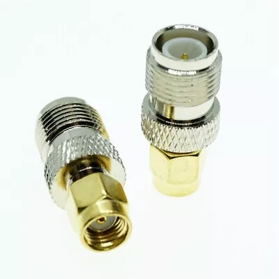 RP-TNC Female Jack To RP-SMA Male Plug Straight RF Connector Adapter For Antenna • $2.88