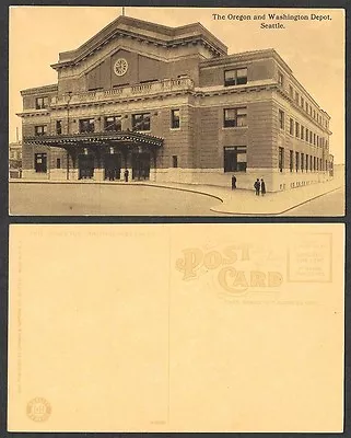 Old Railroad Station Postcard - Seattle Washington - O And W Depot  • $4.50