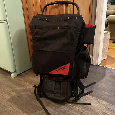 Camp Trails Mckinley External Frame Hiking Backpack Vintage Black Red • $49