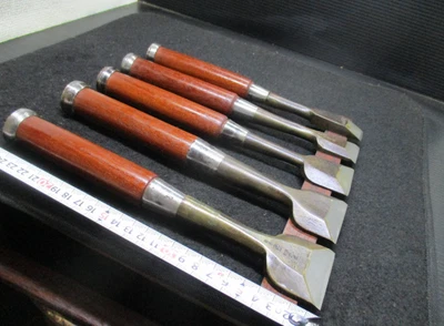 £87.50 • Buy Japanese Chisel Nomi Carpenter Tool Set Of 5 Hand Tool Wood Working Japan