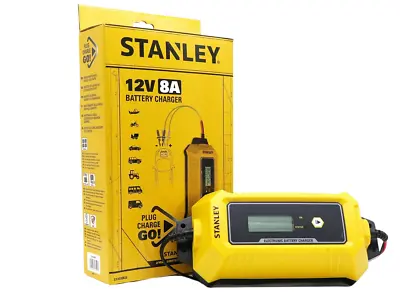 Stanley Car Battery Charger 8 Amp RRP £79.99 12V Save ££££s  8 AMP NOT 4 AMP !!! • £25.99