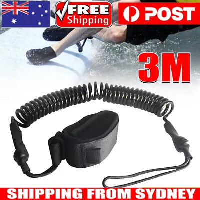 Surfboard Paddle Board Safety Leash Rope Stand Up Ankle Hand Rope Strap 300cm • $13.95