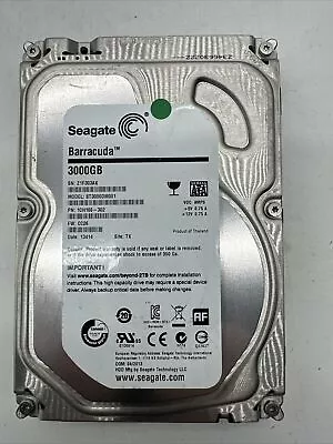 Seagate Barracuda ST3000DM001 3TB Hard Drive 7200 RPM SATA 3 3.5” • £28