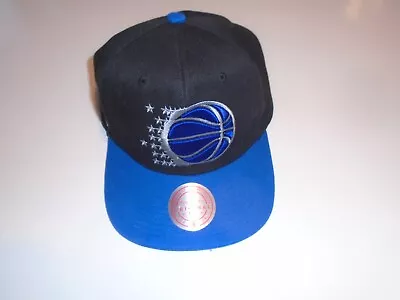 Vintage Orlando Magic Mitchell And Ness Snapback Hat Cap Blue/black • $22