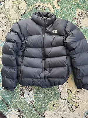 THE NORTH FACE Nuptse 700 Black Down Puffer Jacket Coat - Men’s Size Large • $120