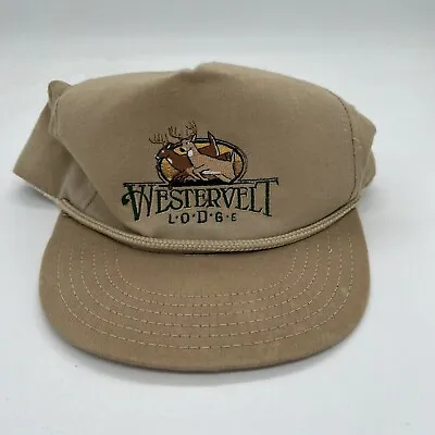 Westervelt Lodge Hunting Adjustable Hat Vintage 80s Rope Style • $15