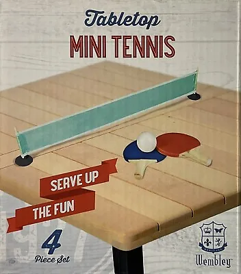 WEMBLEY MINI Tabletop Tennis / Ping Pong Set -USA SELLER • $7.99