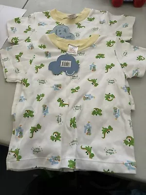 New With Tags 2 Boys Zip Zap Little Dragon Tops 12 Months • £2.99