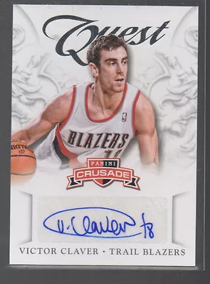 Victor Claver   2012-13 Panini Crusade Quest Auto Rookie Card #11 • $4