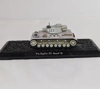 German Army Tank Model Atlas Editions Pz.Kpfw. III Ausf.G Diecast 1/72 Scale • £9.99