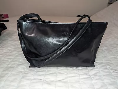 Monsac Bag Black Leather Shoulder Bag Handbag Purse Monsac Original Small • $35