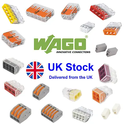 Wago Connectors 221 222 224 773 2773 Junction Box Electrical Reusable Wire Lever • £127.99