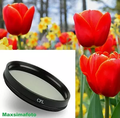 Maxsimafoto 67mm CPL Filter For Panasonic 100-300mm F4.0-5.6 LUMIX G Vario • £9.99