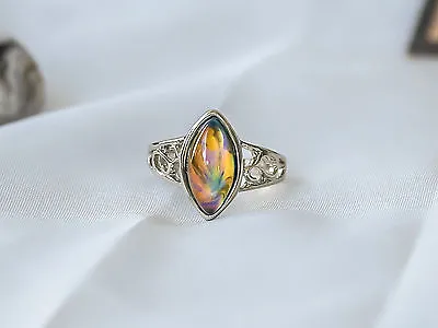 Limited Edition Opalescent Horses Eye Stone Mood Ring • $30.43