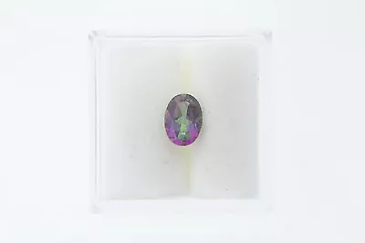 0.91ct Oval Cut Loose Mystic Fire Topaz 7.2 X 5.1 X 3.6mm • $19.48