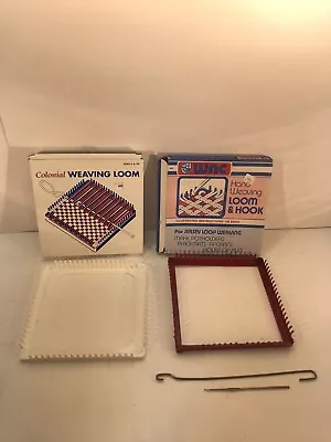 Colonial And WNC Hand Weaving Loom Metal And Plastic With Boxes Vintage • $25