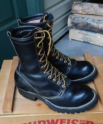 WESCO USA Vintage Wildland Linemen Jobmaster Logger Work Boots Size 8.5 D • $29.99