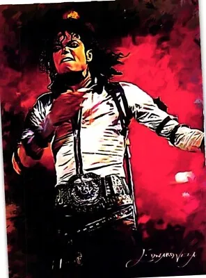 Michael Jackson 2018 Authentic Artist Signed Limited Edition Print Card 43 Of 50 • $19.95