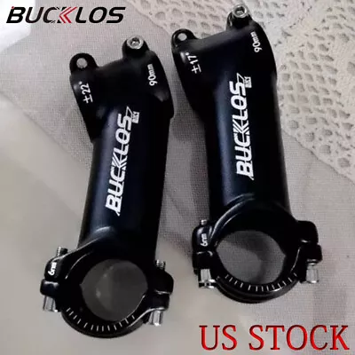 BUCKLOS Alloy Bike Stem 7/17/22 Degree MTB Road Bike 60-210mm Fork Stem Extender • $14.15