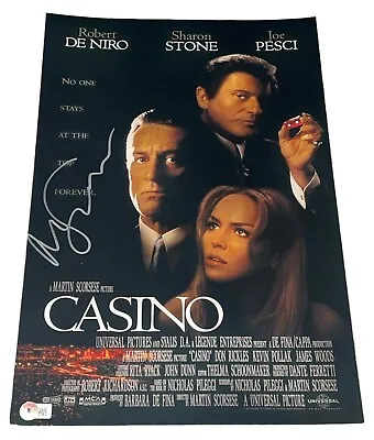 Martin Scorsese Signed Autograph Casino Movie 12x18 Photo Poster Rare Beckett B • $600