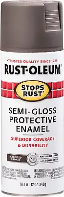 Rust-Oleum 7754830 Stops Rust Spray Paint 12 Oz Semi-Gloss Anodized Bronze • $9.90