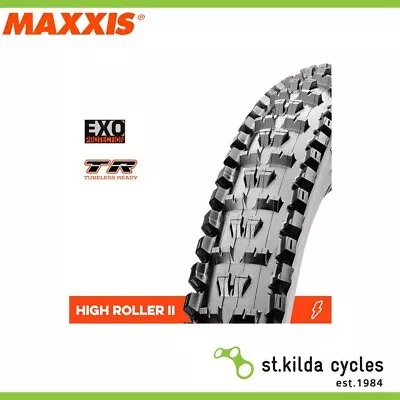 Maxxis High Roller II Bike Tyre - 27.5 X 2.30 EXO TR Folding 60TPI - Pair • $180.25