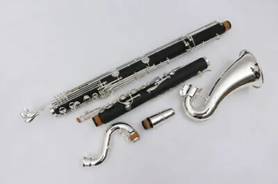New (Low C ) Bass Clarinet Kit Hard Bakelite Silver Plated Keys.Powerful Sound • $1199