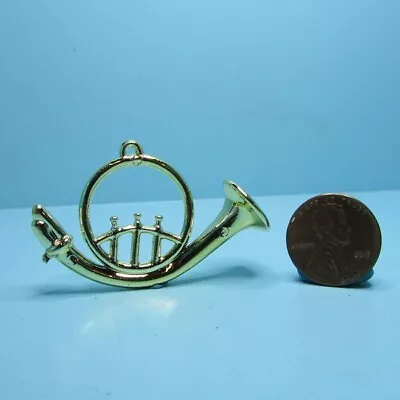 Dollhouse Miniature Plastic French Horn Musical Instrument IM65007 • $1.16