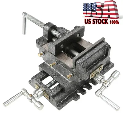 4'' Heavy Duty Cross Drill Press Vise Slide Milling 2 Way X-y Clamp Machine • $50.04