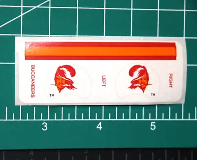 1976 - 1996 FACTORY Tampa Bay Buccaneers Gumball Football Helmets *Diecut Decal* • $2