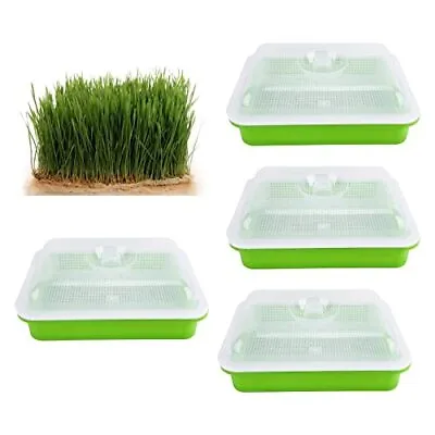  4 Packs Seed Sprouting Tray With LidBPA-Free Seed Sprouter Tray Seed  • $29.61