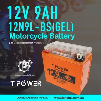 12V 9AH 12N9-BS Gel Motorcycle Battery Dirt Bike ATV Quad Scooter Gokart Mower • $43.99