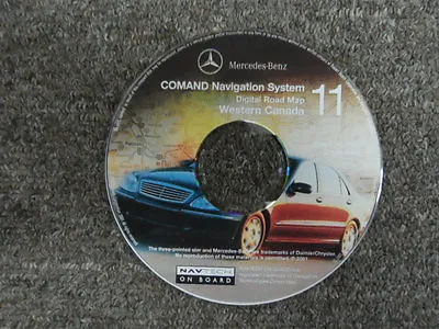 2001 Mercedes COMAND Navigation System Digital Roadmap Western Canada CD#11 OEM  • $15.37