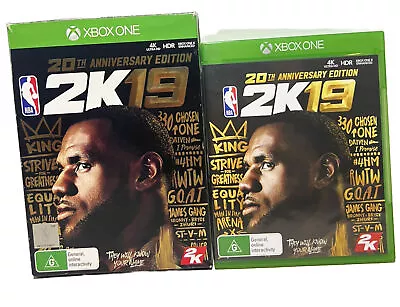 NBA 2k19 20th Anniversary Edition - Lebron James - Xbox One - Tested & Working • $24.95