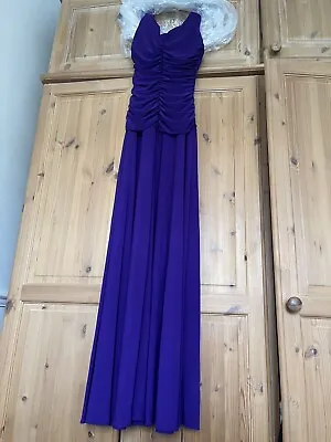 Nightway Womens Purple Full Length Prom Dress Size 4 • £14.99