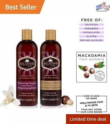 Macadamia Oil Shampoo & Conditioner Set - Nourishing & Replenishing - Color Safe • $32.97