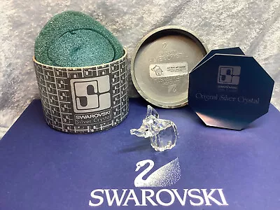 $33 • Buy Swarovski Crystal Small Elephant 7640040000 151489. Retired 2006.  MIB+COA