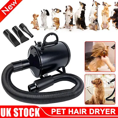 £11.26 • Buy 2800W Low Noise Pet Hair Dryer Dog Grooming Blow Speed Hairdryer Blower Heater