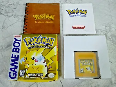 $270.95 • Buy Pokemon Yellow Version: Special Pikachu Edition (Game Boy, 1999) Complete CiB