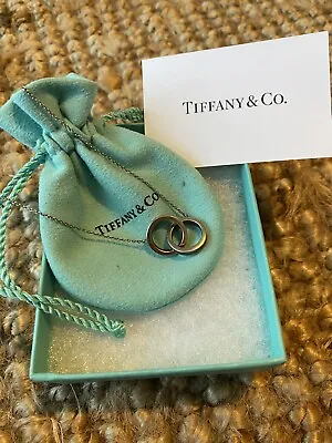 £250 • Buy Tiffany & Co. Necklace Interlocking Circles Pendant RRP £400