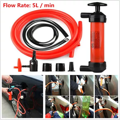 Manual Car Fuel Oil Fluid Suction Vacuum Extractor Transfer Syringe Pump 5L/min • $29.16