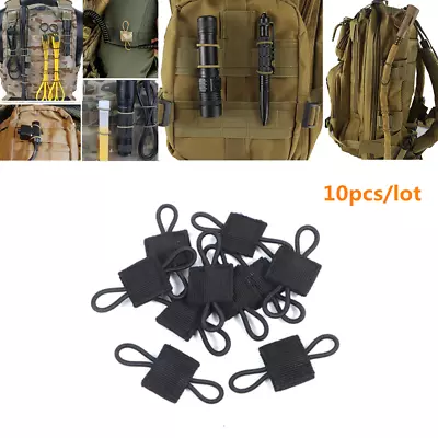 10pcs PTT Retainer Tactical MOLLE Webbing Strap Antennas Cable Organizer US • $10.54