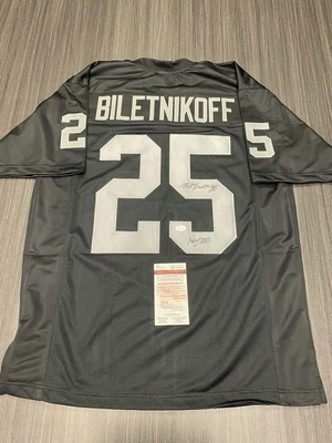 $149.99 • Buy Fred Biletnikoff Signed Custom Oakland Raiders Jersey JSA COA