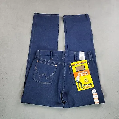 Wrangler Jeans Mens 33X32 Blue Cowboy Cut Denim 13MWZ Pro Rodeo Original Fit • $28.97