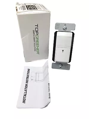 TopGreener Motion Sensor Wall Switch TDOS5-KM-W-F White NEW • $11.99
