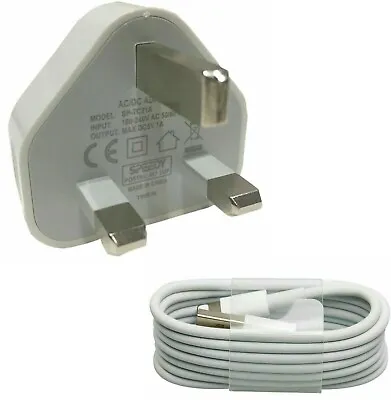 100% Genuine CE Charger Plug & Data Cable For Apple IPhone 5 6 7 8 X XR 11 12 SE • £7.85