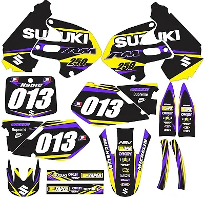 Graphics For Suzuki RM250 RM 250 Shrouds Plates Fenders 1999-2000 • $105