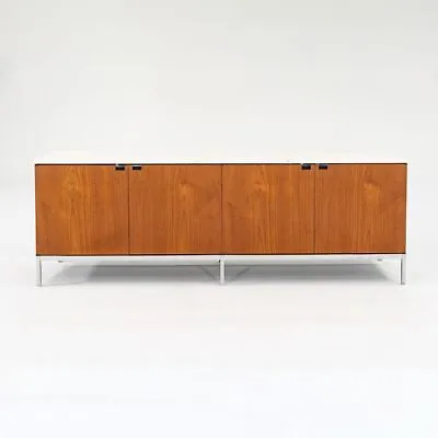 1960s Florence Knoll 4-Position Credenza Walnut With White Marble Top Model 2544 • $9500